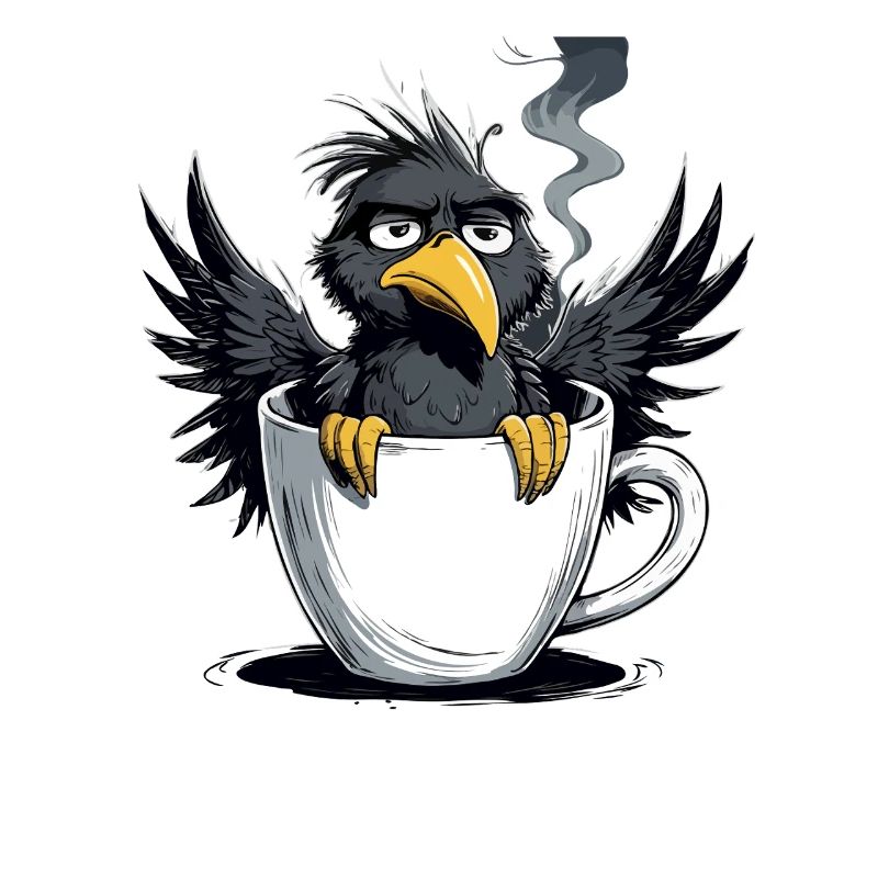 Morgenmuffel Kaffee Kein Bock Rabe Schlechte Laune