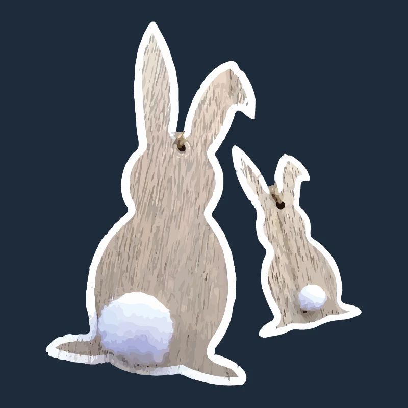 Easter bunnies from behind
