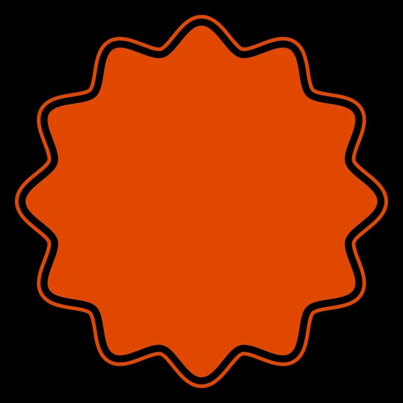 Emblem | Form | Stern runde Ecken (Vectorgraphic)