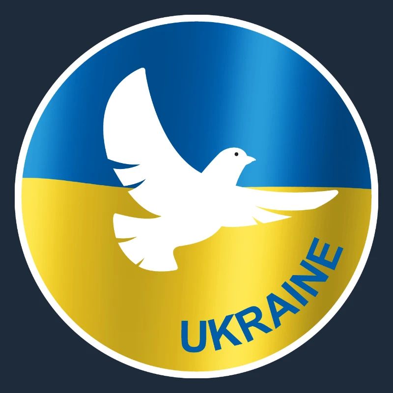 Drapeau de la colombe de la paix de l’Ukraine