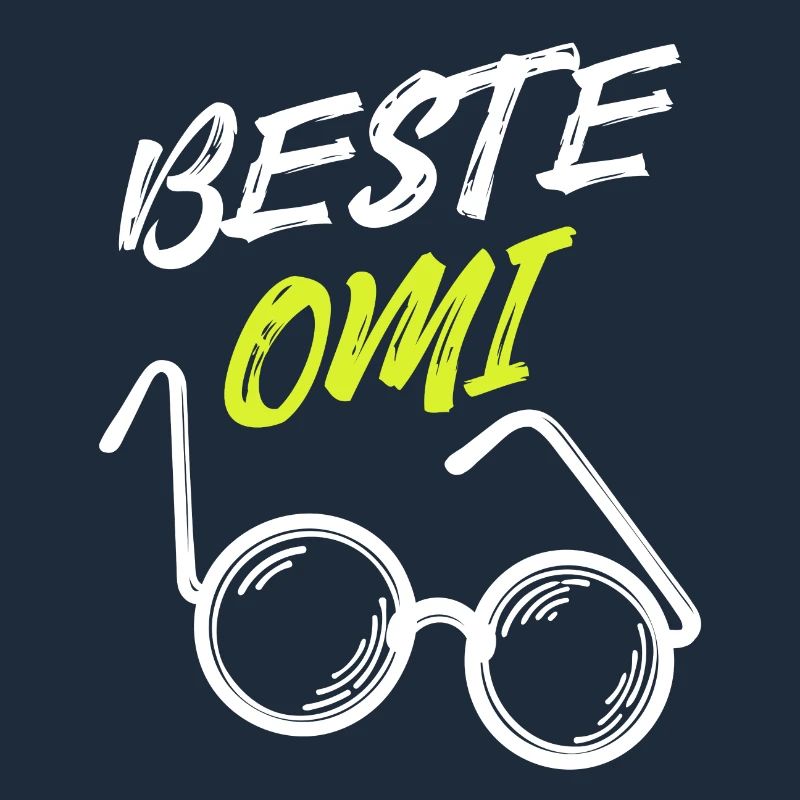Beste Omi Oma Seniorin Brille Großmutter Statement