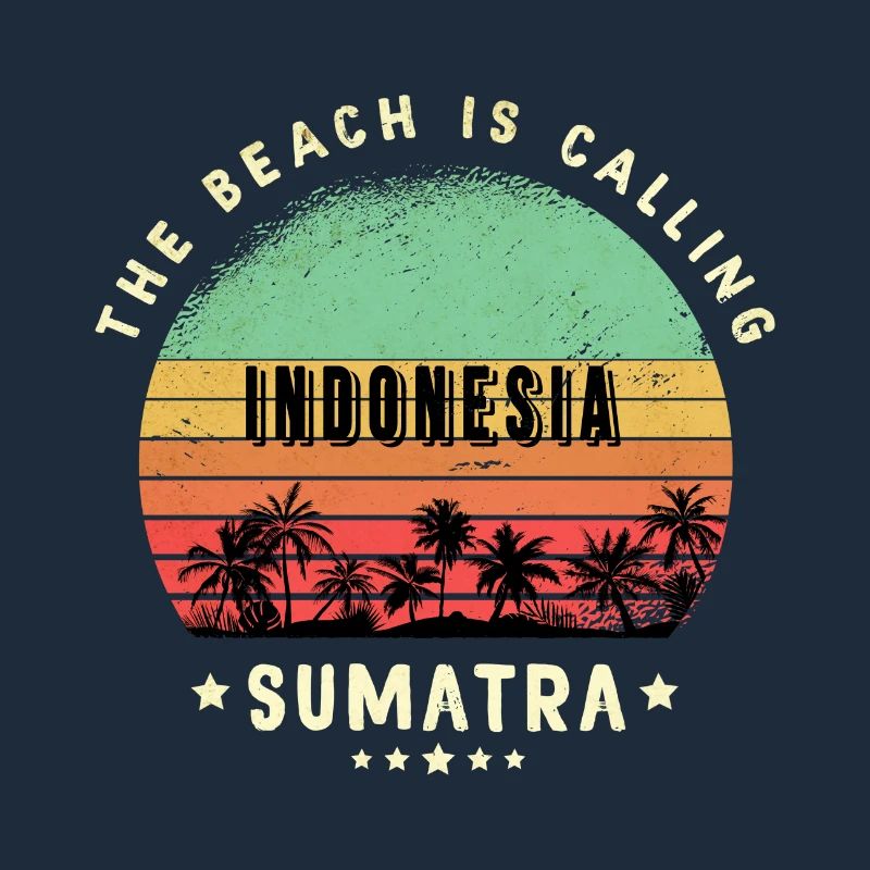 Conception de la plage de Sumatra en Indonésie
