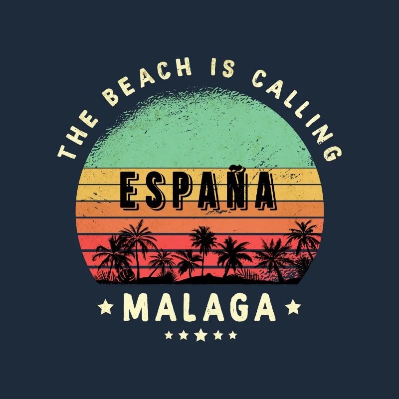 Design de plage de Malaga, Espagne