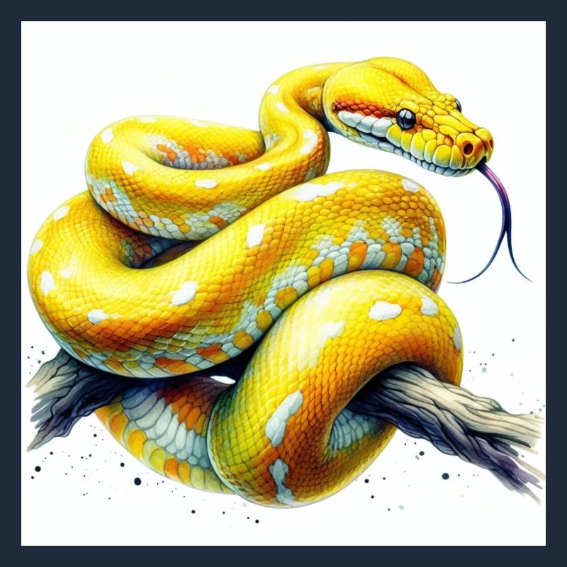 Python jaune
