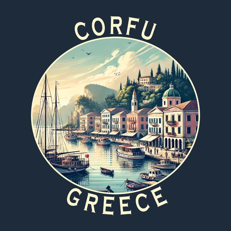 Design de voyage à Corfou en Grèce