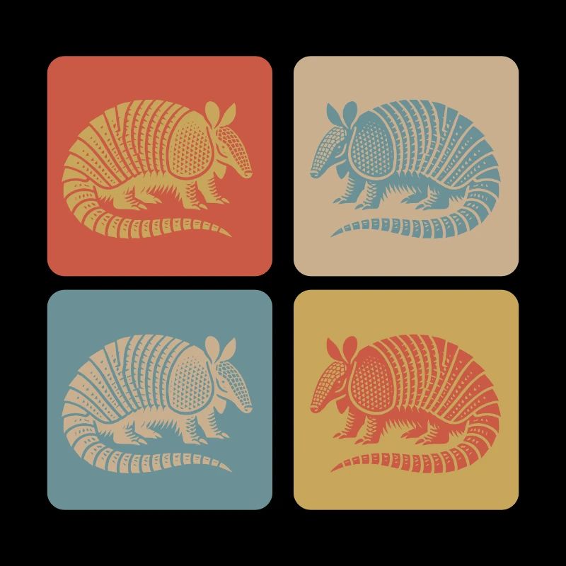 Vintage Armadillo Armadillo Pop Art