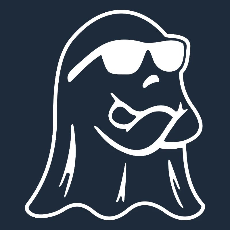 Cool Ghost avec des lunettes de soleil – Halloween