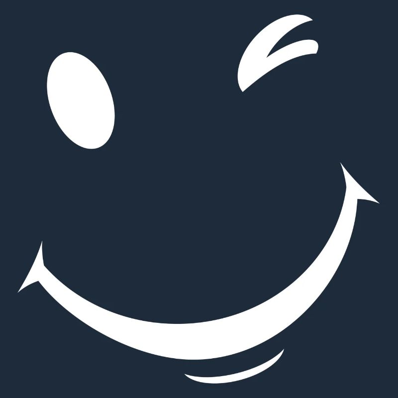 White wink expression