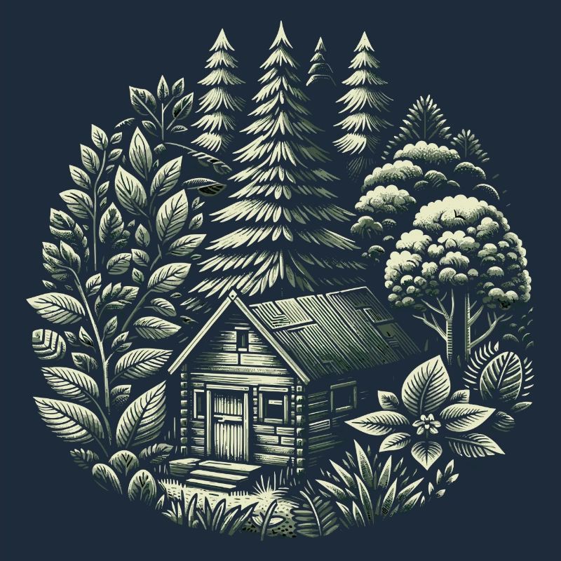 vivre dans une cabane dans les bois