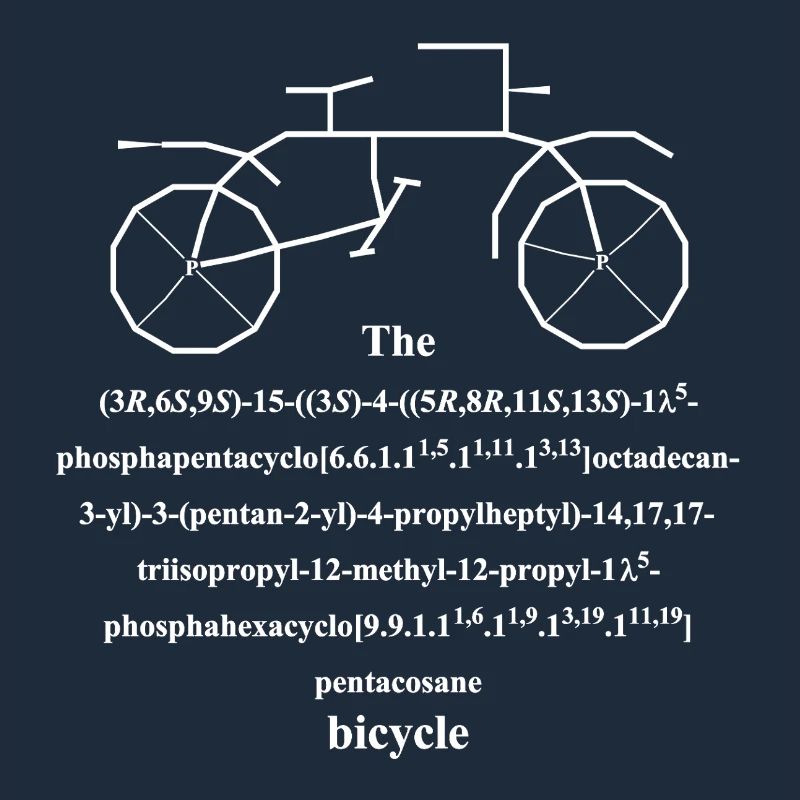 Molécule de vélo - IUPAC Joke - Humour nerd