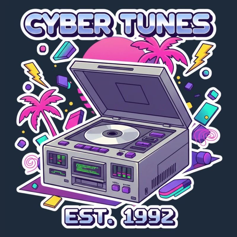 Cyber Tunes 1992 – Conception de lecteur CD rétro