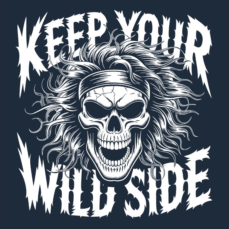 Keep Your Wild Side Skull