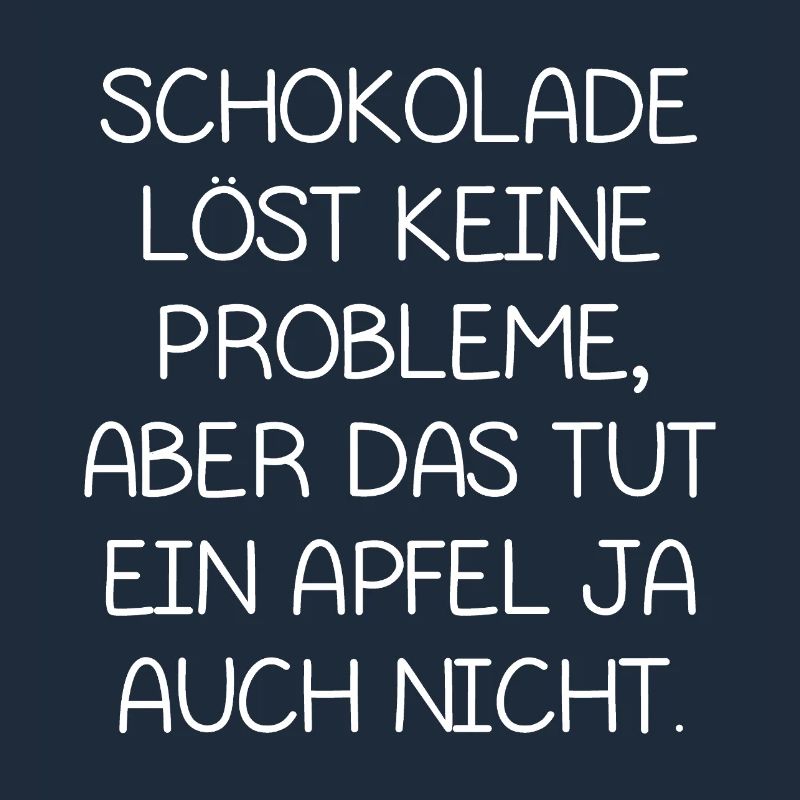 Chocolate doesn’t solve problems, but does an apple