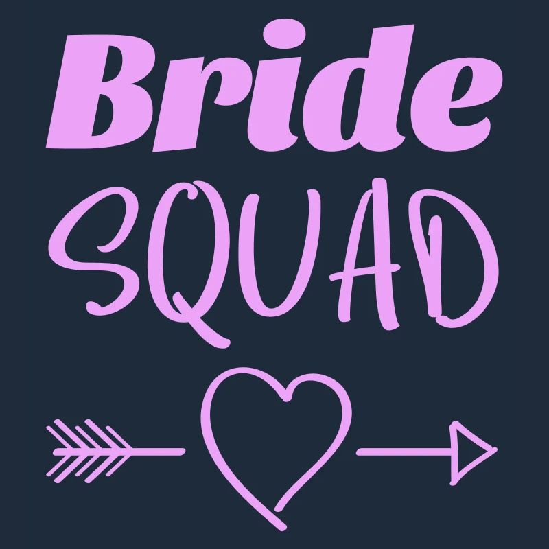 Bride Squad Herz Pfeile Design