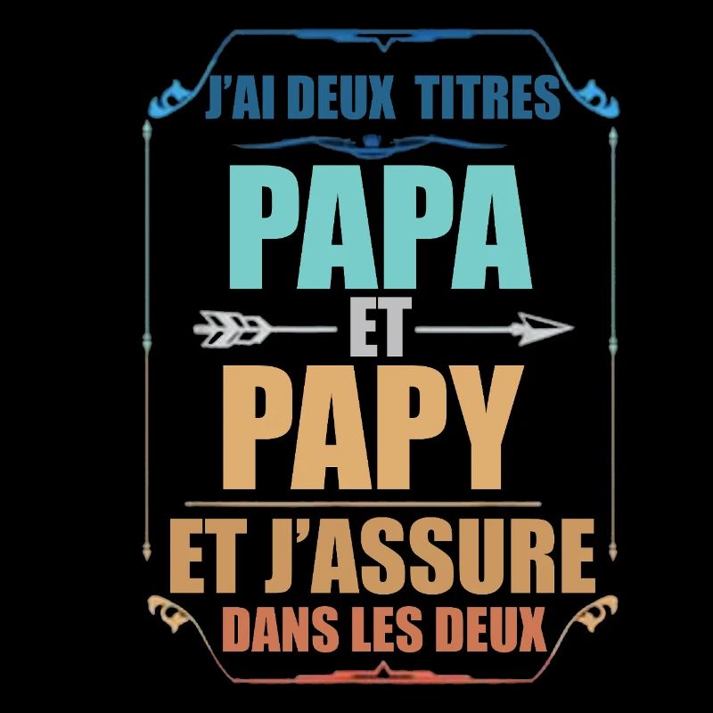 Zwei Papa J'Ai und Opa Titel Opa