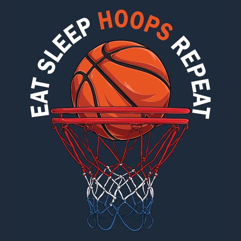 Eat Sleep Hoops Repeat Basketball