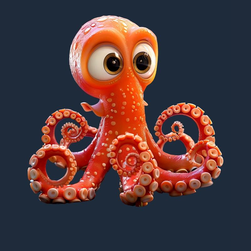 Octopus Small Octopus Cuttlefish Cute Octopus