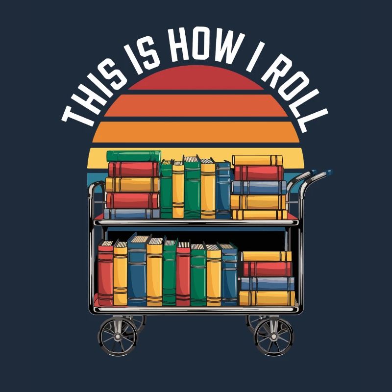 C’est ainsi que je roule le chariot de lecture de bibliothécaire