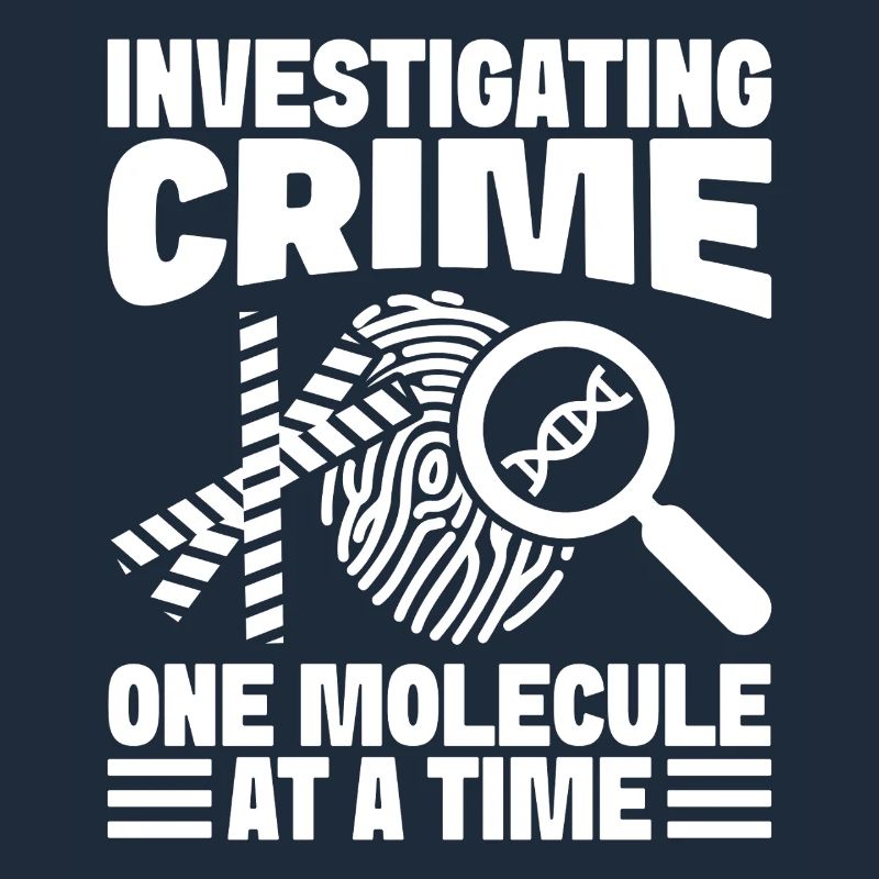 Forensic Analyst Investigating Crime One Molecule