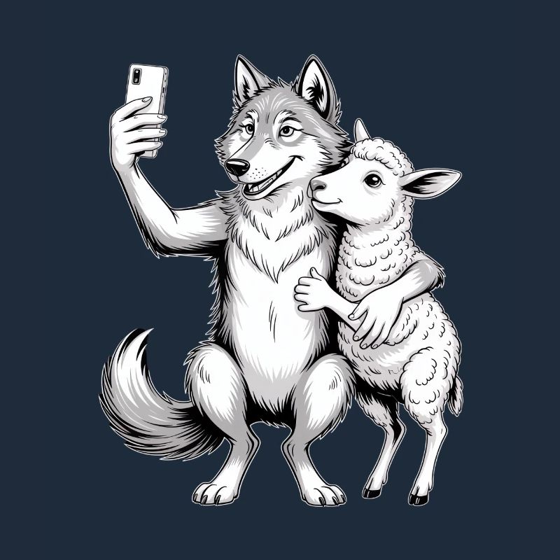 Loup et mouton