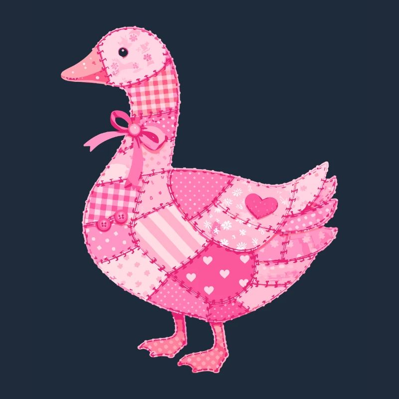 Patchwork Ente Rosa