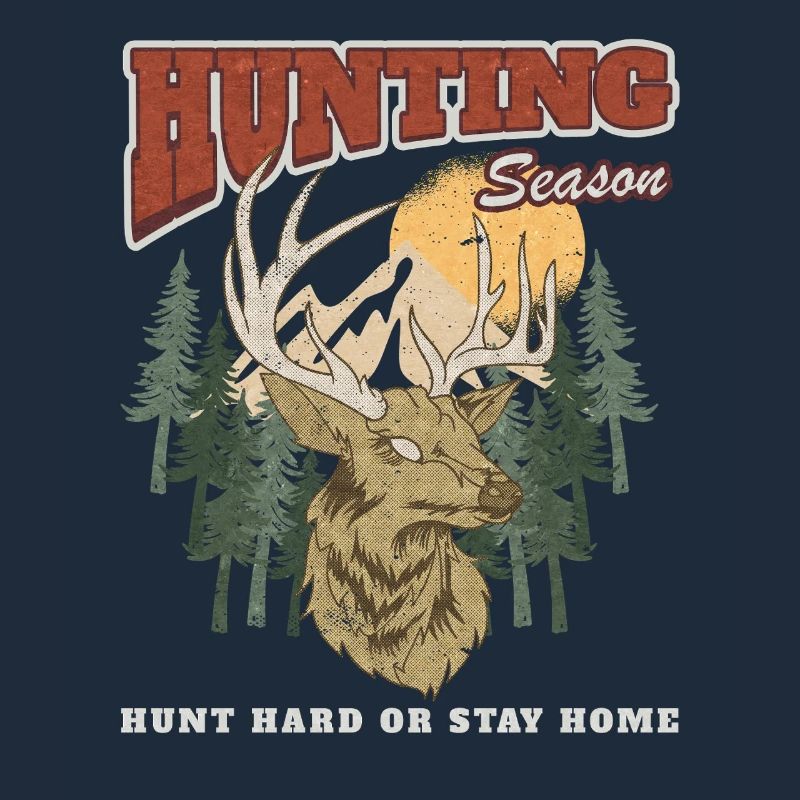 Cerfs en saison de chasse dans la forêt