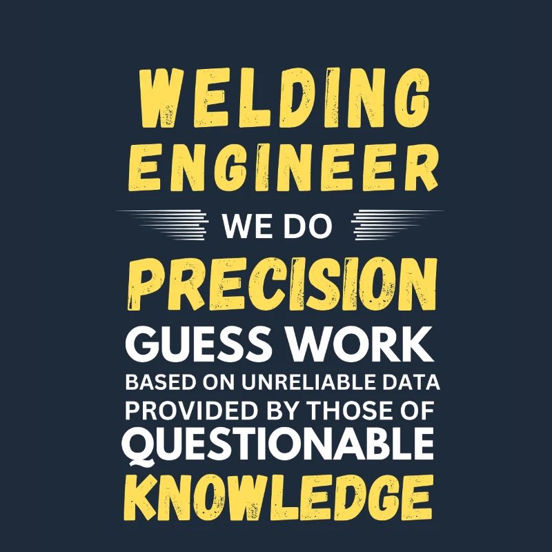 Welding Engineer We Do Precision Work Funny Quotes