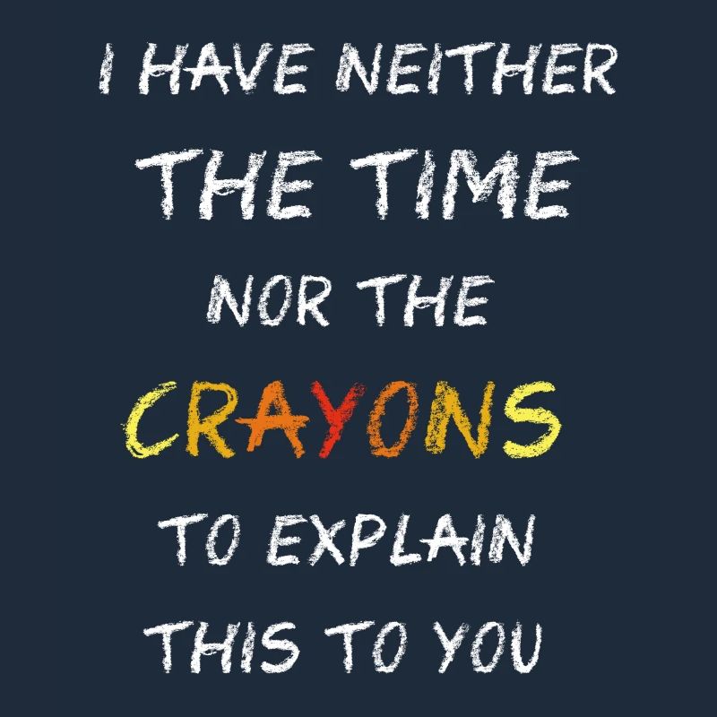 Pas les crayons de couleur