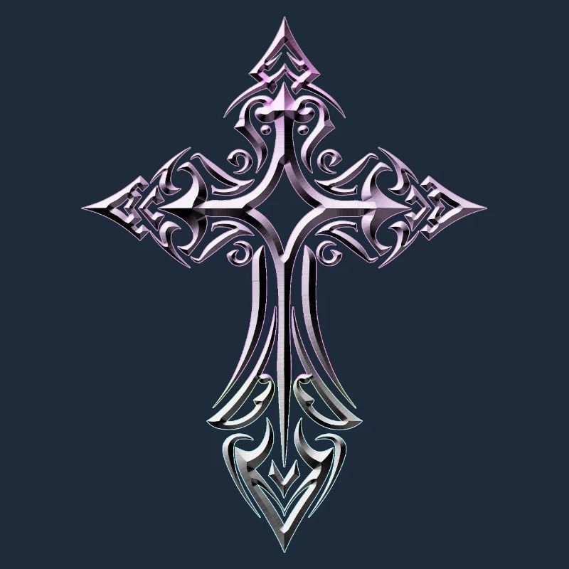 Ornate Gradient Cross