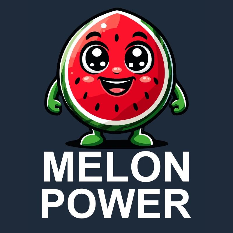 Illustration de pastèque heureuse