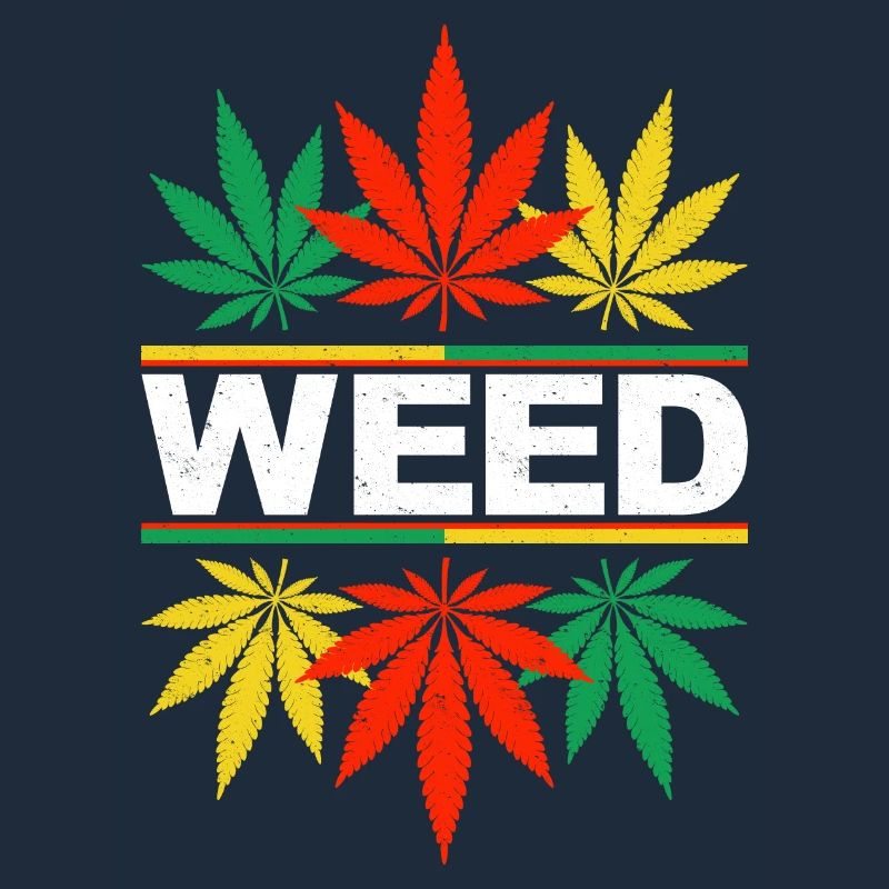 Vibrant Cannabis Leaf Pattern Design