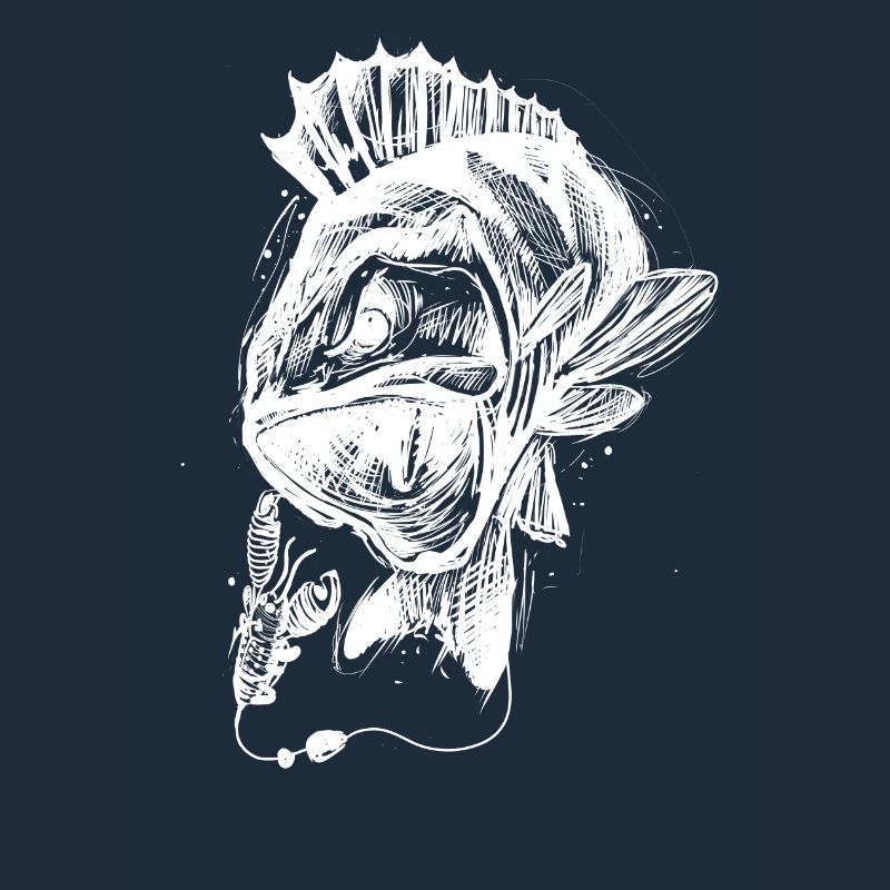 Poisson de vie ! - Tshirt de pêche Perch Attack / Z
