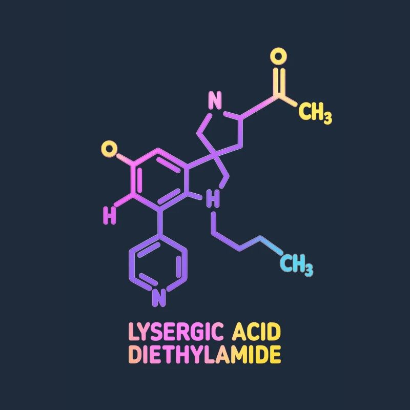Art moléculaire psychédélique LSD