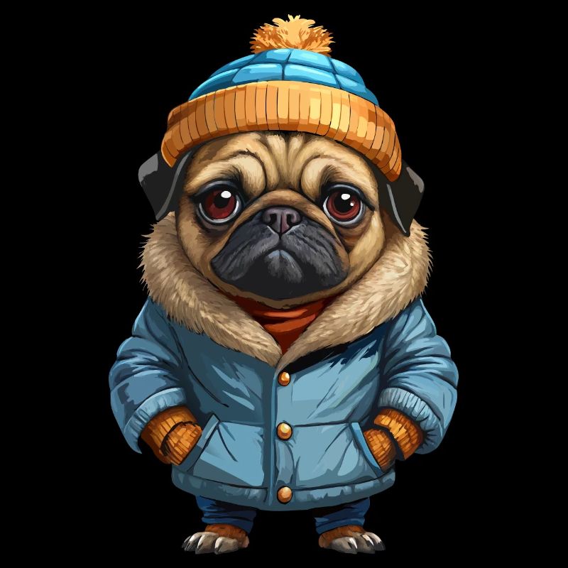 Pug Fall Winter Outfit