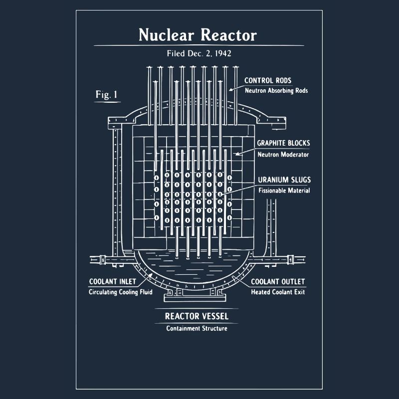 Plan directeur du réacteur nucléaire