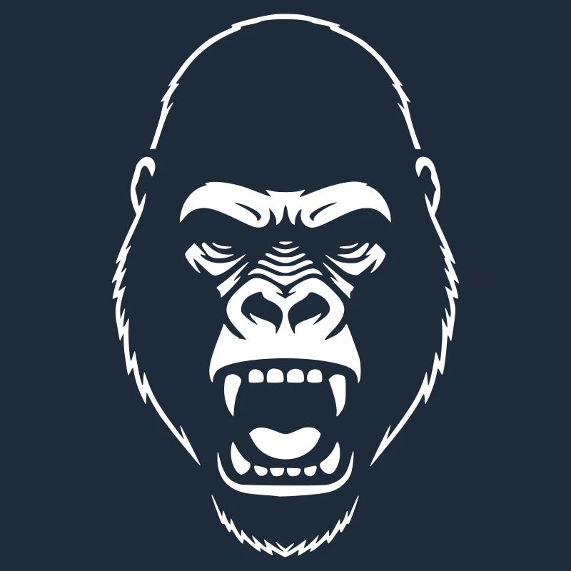 Gorilla Stencil: Elegantes Grunge-Statement