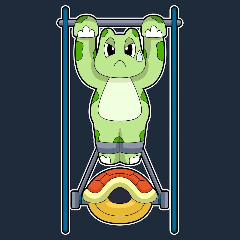 Turtle Bodybuilder Pull-ups Bodybuilding