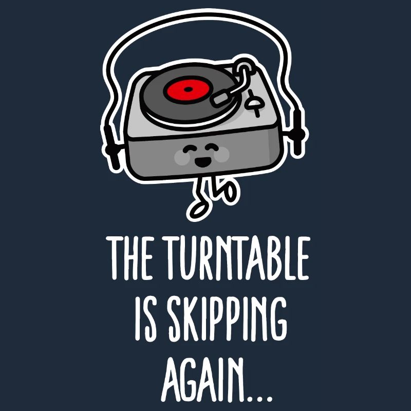 Vinyl record turntable jumps again