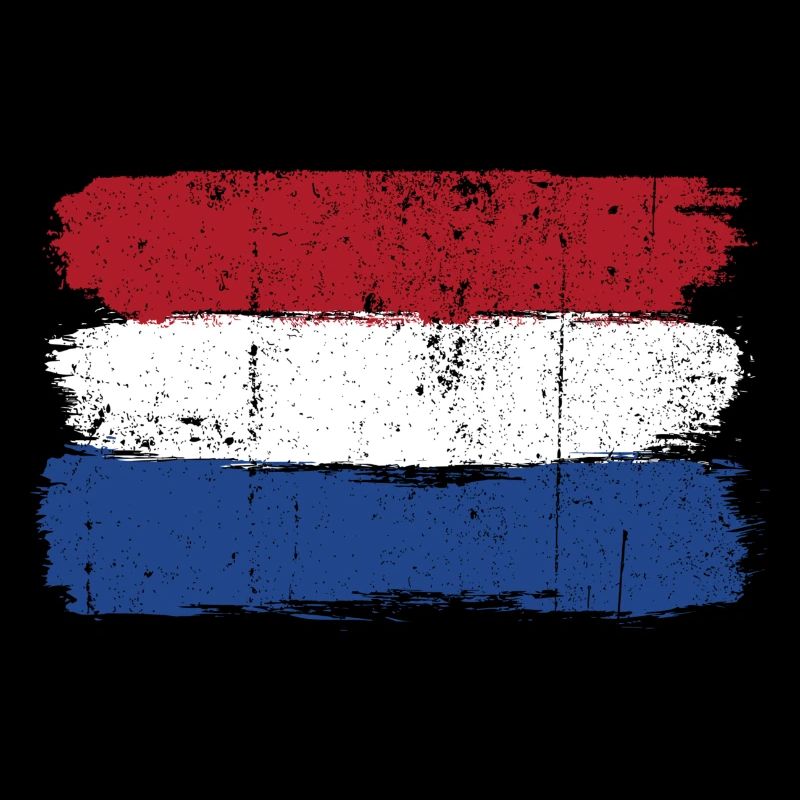 Dutch Flag Brush Strokes