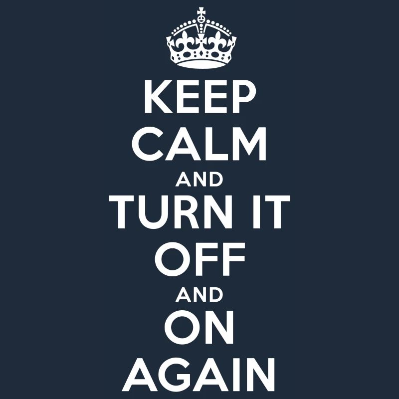 Keep Calm – Turn it Off Nerd Admin Design