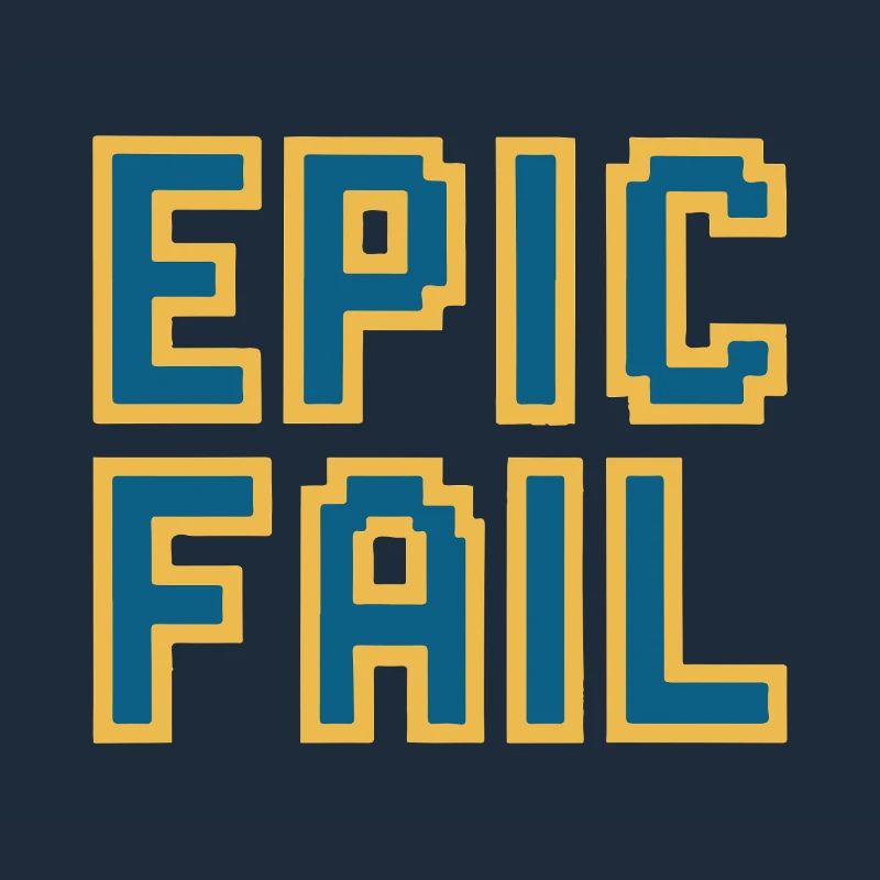 Échec épique - mème de jeu rétro 8 bits