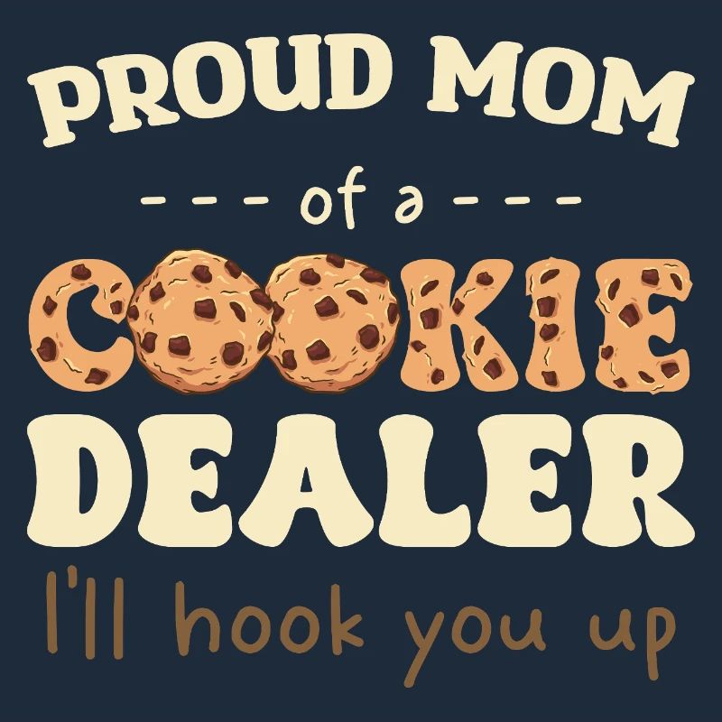 Stolze Mama eines Cookie-Verkäufers