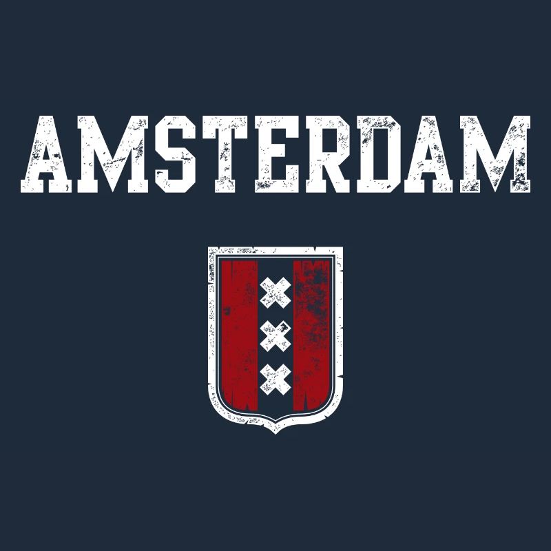 Amsterdam Crest Shield Motif