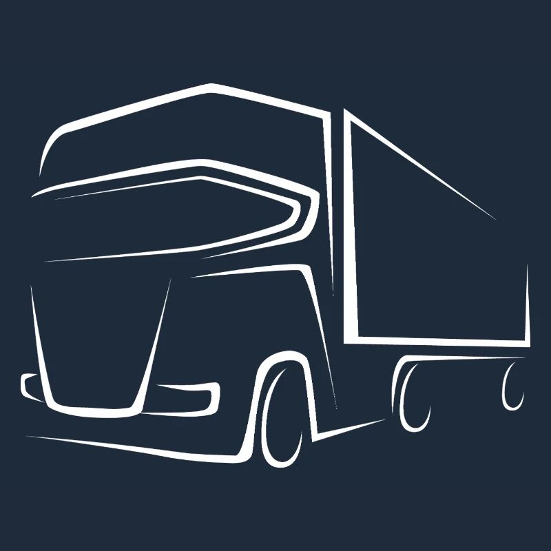 Chauffeur de camion - Dessin de conception de camion