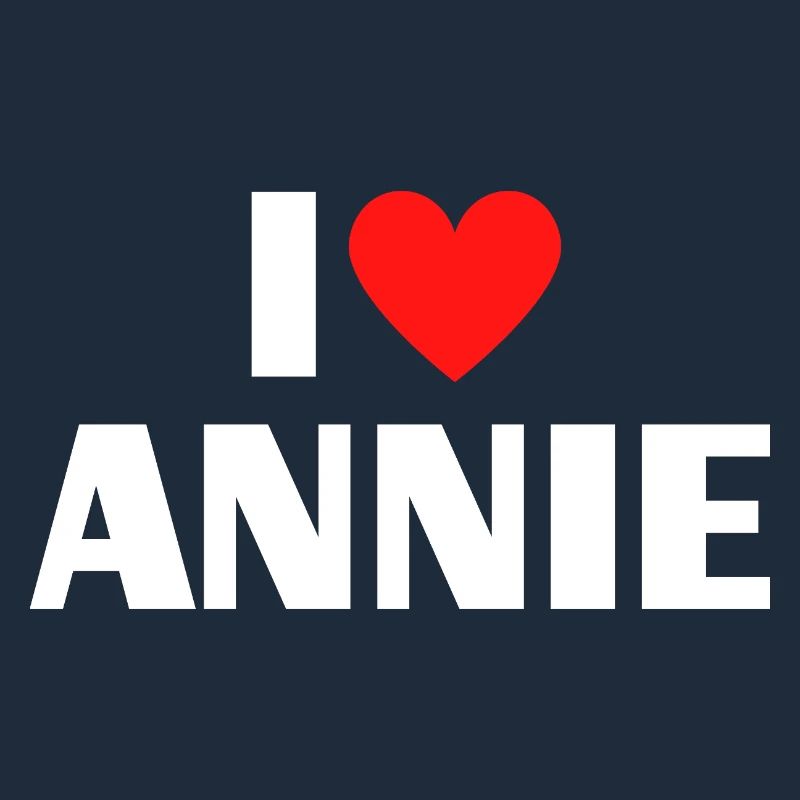 J’adore Annie Red Heart Déclaration rétro