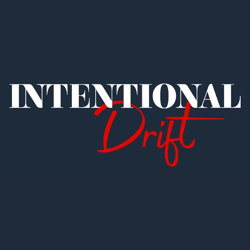 Intentional Drift Minimal Typography Design