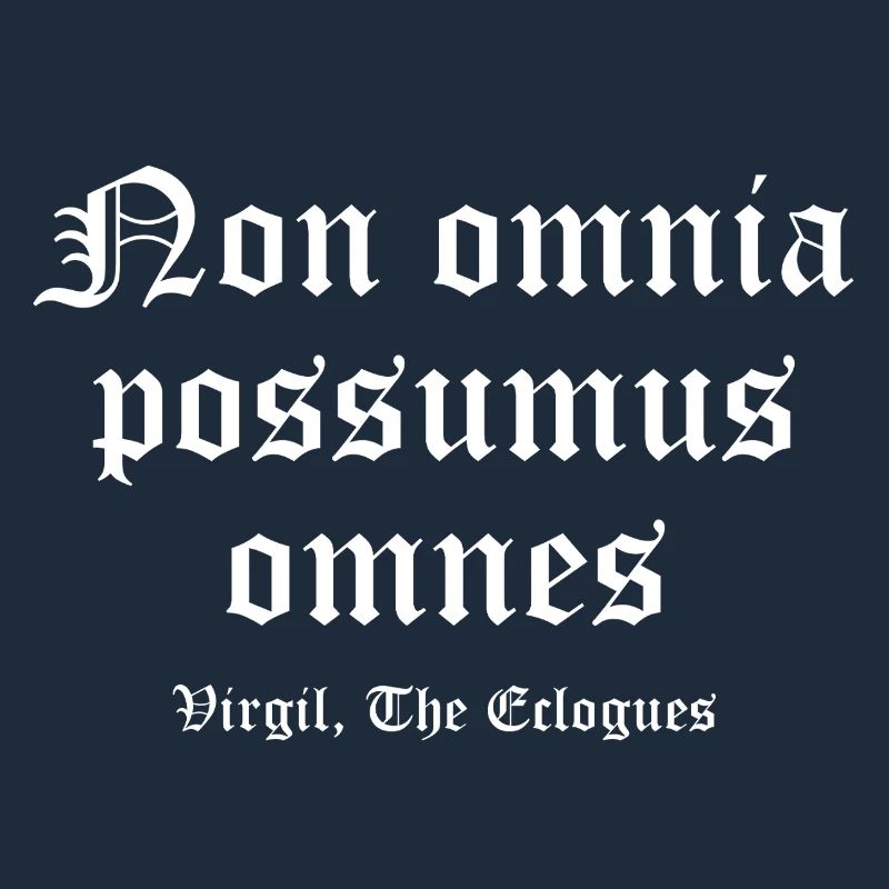 Non omnia possumus Gothic Tee