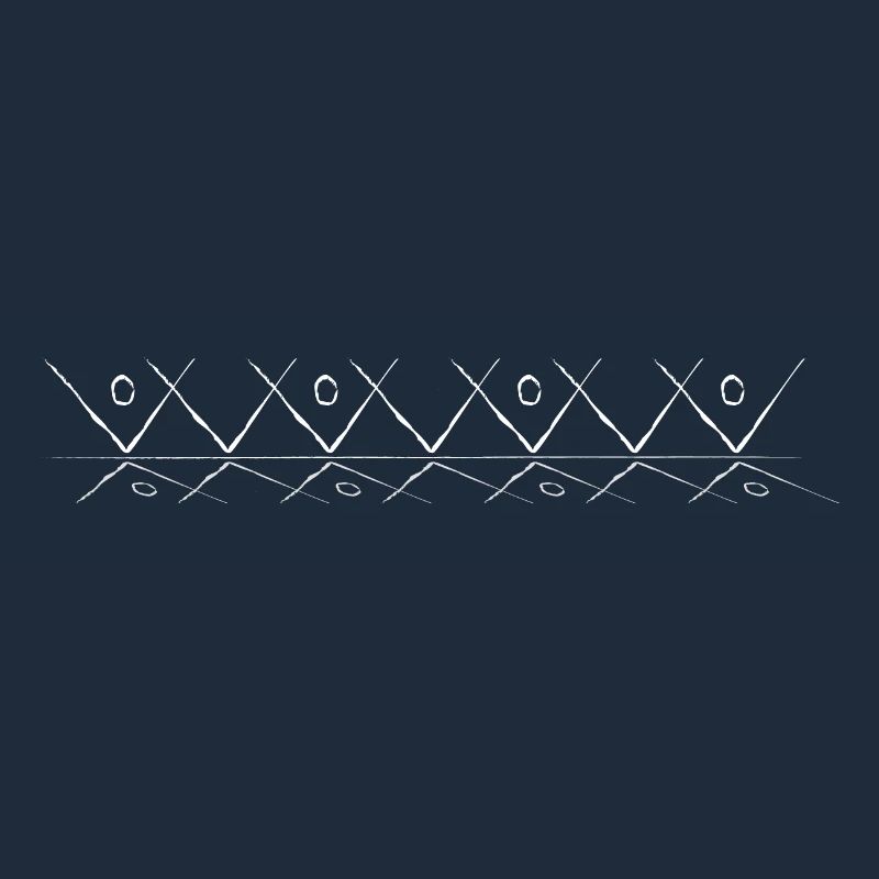 Line pattern with reflection