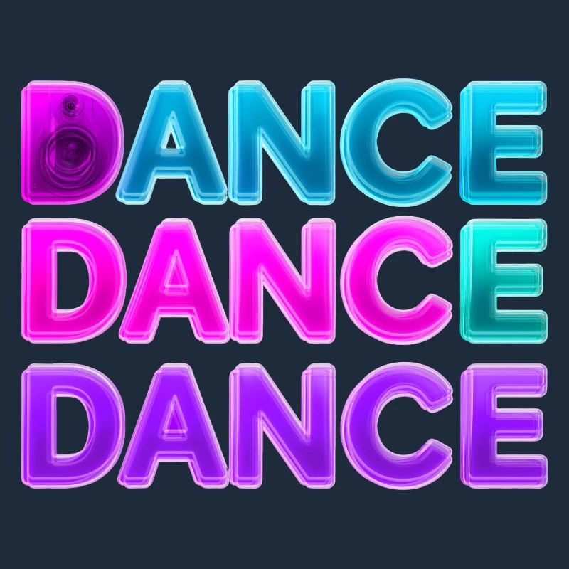 DANCE DANCE DANCE – Neon 80s with speakers