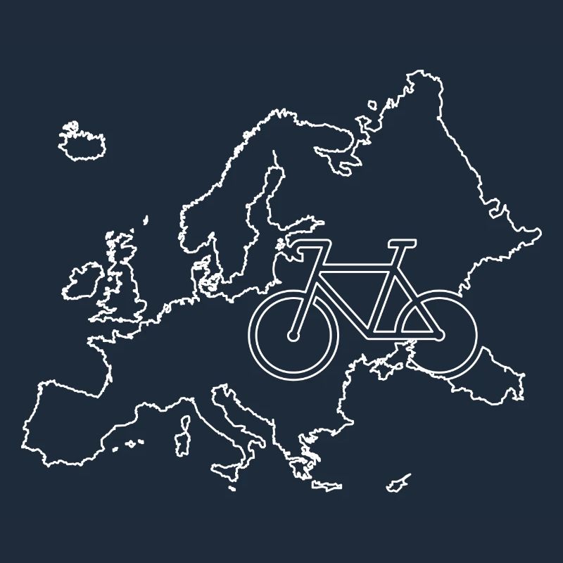 Plan de la route cyclable européenne